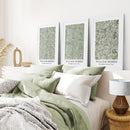 Large William Morris Floral Pattern Art Set Decor by Wall Art Set