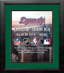 NHL Hockey Photo Picture Frame Kit - Dallas Stars (Green Matting, Black Trim) by Dynasty Sports & Framing
