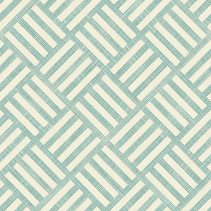 Green Geometric Stripes Pattern Peel and Stick Wallpaper