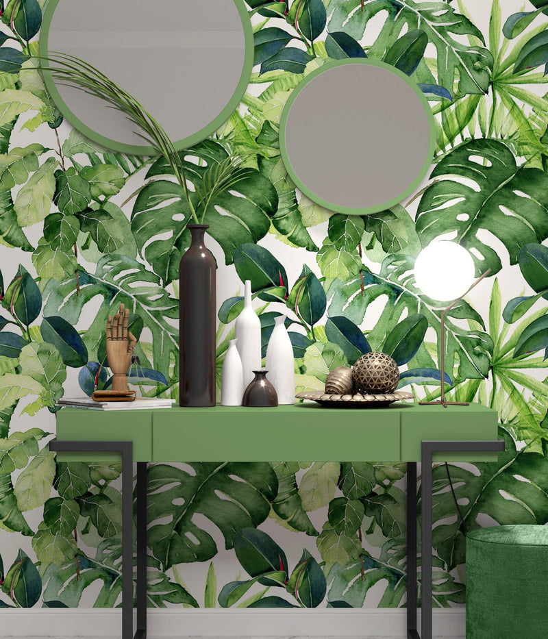 Green Tropical Wallpaper