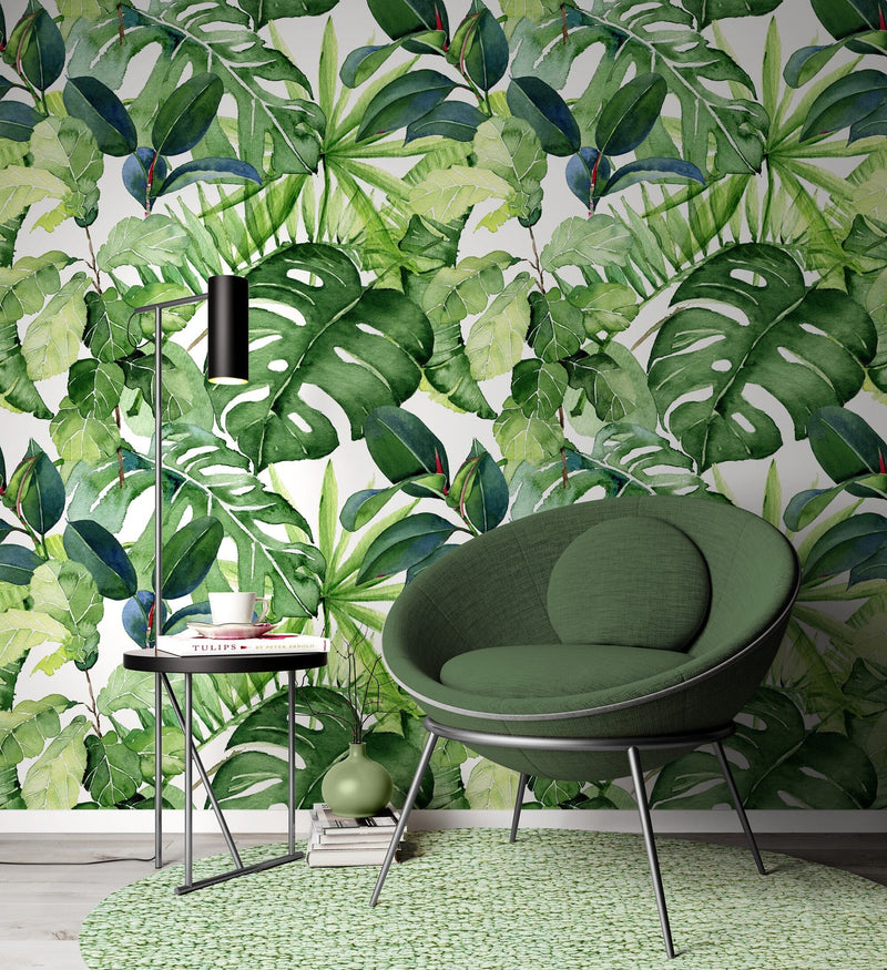 Green Tropical Wallpaper