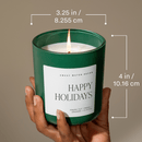 Under the Mistletoe Soy Candle - Green Matte Jar - 15 oz (Fraser Fir) by Sweet Water Decor