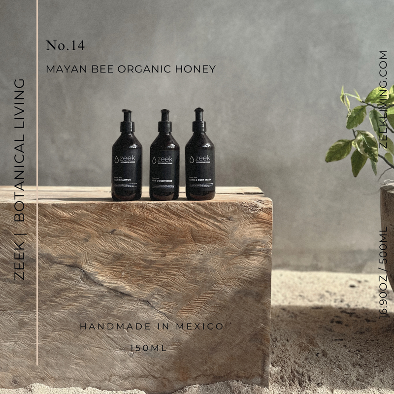 ZEEK MAYAN BEE ORGANIC HONEY BODY WASH / 16 OZ BOTTLE