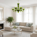 Green Ares Murano Glass Chandelier