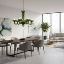 Green Ares Murano Glass Chandelier