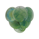 Green Vintage Murano Disc Wall Sconce