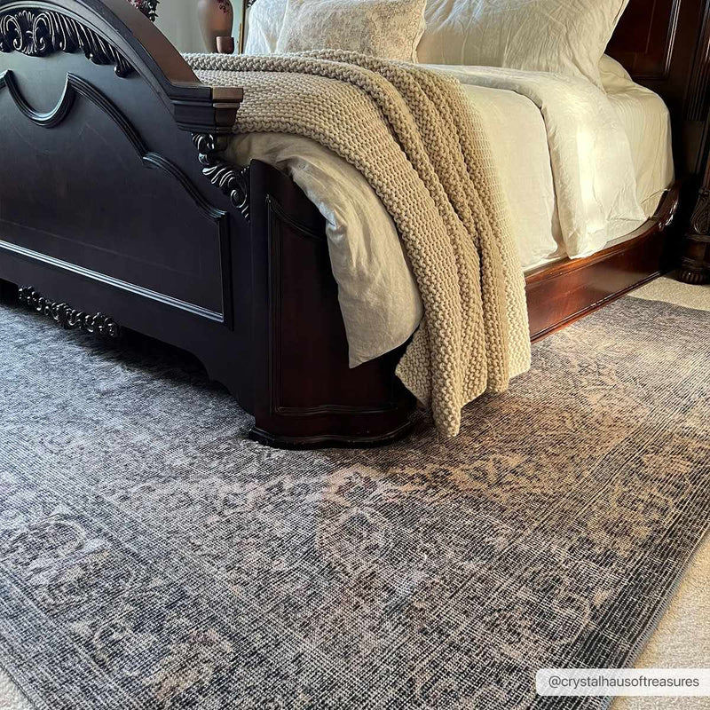 Dusty Sage Greenpoint Medallion Washable Area Rug