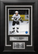 Wayne Gretzky in Action Los Angeles Kings 8" x 10" Framed Hockey Photo with Engraved Autograph by Dynasty Sports & Framing