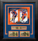 Wayne Gretzky & Connor McDavid Edmonton Oilers 8" x 10" Framed Hockey Photo with Engraved Autographs by Dynasty Sports & Framing