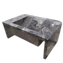 Wall Mount Grey Marble Bathroom Sink Polished 19x30