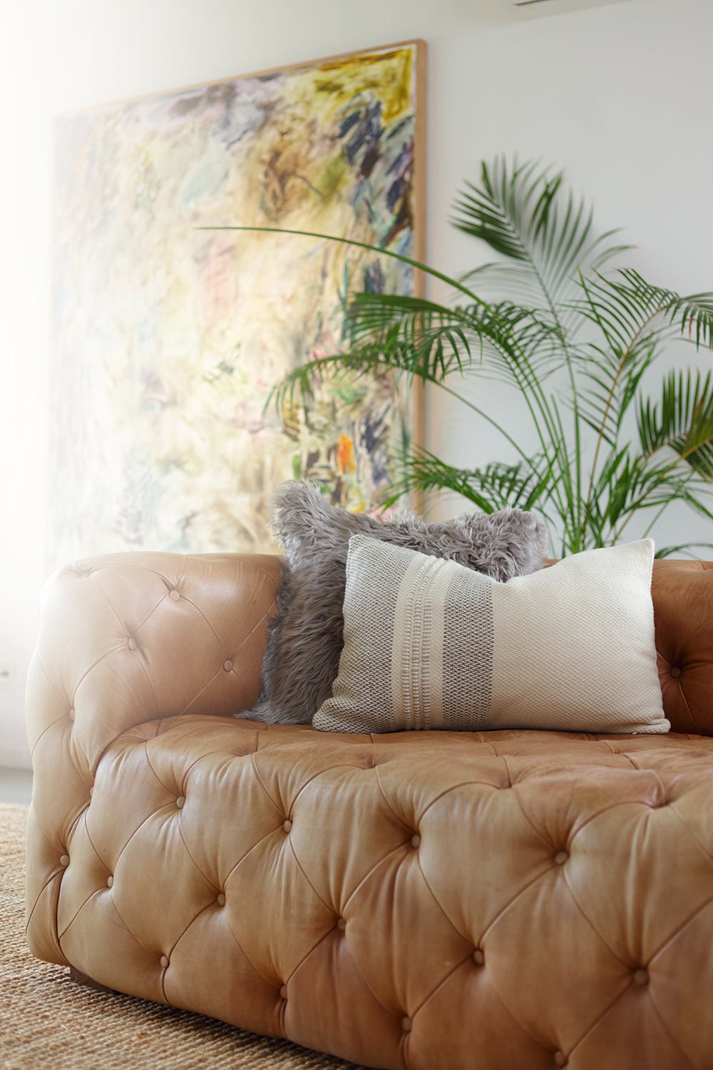 Desert Grey Throw Pillow, photo 2 of 4