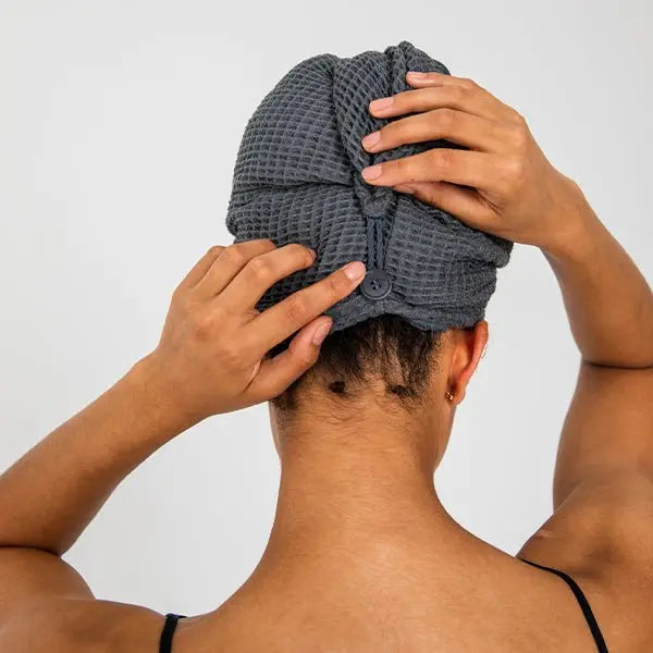 Bamboo Waffle Hair Towel