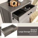 Modern 5-Drawer Multipurpose Chest Dresser with Metal Handles by LJGDeals