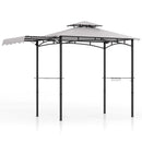 11 x 5 FT Grill Gazebo with Side Awning and Double-Tiered Top by LJGDeals