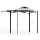 11 x 5 FT Grill Gazebo with Side Awning and Double-Tiered Top-Beige by DirectDeals