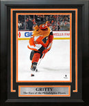 Gritty Skating Down the Ice Philadelphia Flyers 8" x 10" Framed Hockey Mascot Photo by Dynasty Sports & Framing