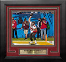 Rob Gronkowski Super Bowl LV Touchdown Spike Tampa Bay Buccaneers 8" x 10" Framed Football Photo by Dynasty Sports & Framing