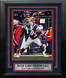 Rob Gronkowski Touchdown Spike New England Patriots 8" x 10" Framed Football Photo by Dynasty Sports & Framing