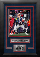 Rob Gronkowski Touchdown Spike New England Patriots 8" x 10" Framed Photo with Engraved Autograph by Dynasty Sports & Framing