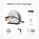 Ground-Mounted Retractable Hose Reel 82ft-130ft