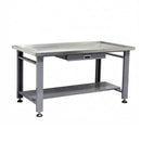 59 inch Large Heavy Duty Machine Teardown Table with Drain Hole