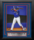 Vladimir Guerrero, Jr. At-Bat Toronto Blue Jays 8" x 10" Framed Baseball Photo by Dynasty Sports & Framing
