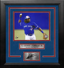 Vladimir Guerrero, Jr. Toronto Blue Jays Fielding 8" x 10" Framed Baseball Photo with Engraved Autograph by Dynasty Sports & Framing