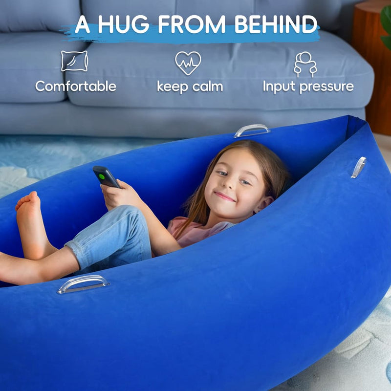Outree Sensory Pea Pod Chair for Kids, Inflatable Hug Boat for Calming & Therapy