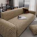 Modern Geometric Jacquard Sofa Slipcover, High Stretch 1-Piece Textured Couch Cover by Slipcover KAS™
