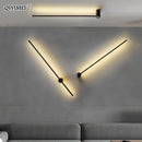 GobekUsa Black LED Wall Sconce for Living Room Bedroom Lighting