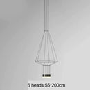 GobekUsa Industrial Iron Art LED Pendant Light - Black Minimalist Wall Lamp