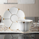 GobekUsa Elegant Bone China Tea Set Luxury Porcelain Coffee Pot Creamer Sugar Bowlcaffold