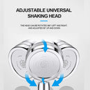 GobekUsa Double Panel Turbo Shower Head with Spiral Water Flow and One Key Stop