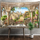 GobekUsa Garden Landscape Wall Tapestry: Boho Hippie Wizardry Psychedelic Home Decor