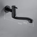 GobekUsa Black Stainless Steel Swivel Kitchen Faucet 360 Degree Rotation Wall Mounted