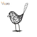 GobekUsa Iron Bird Figurines: Nordic Abstract Statue for Home Decor, Living Room, Desk
