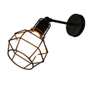 GobekUsa Industrial Loft LED Cage Wall Light Sconce - Modern Home Lighting Fixture