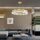 GobekUsa Golden Stainless Steel LED Designer Chandelier for Dining Room