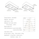 GobekUsa 24W Ultra-thin LED Ceiling Spot Light for Living Room