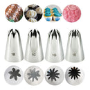 GobekUsa Large Stainless Steel Pastry Tips Set for Cake Decorating and Baking
