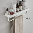 GobekUsa Glass Corner Shelf with Bar for Bath and Kitchen Storage