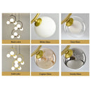GobekUsa Glass Ball Pendant Light | Modern Nordic G9 LED Lamp for Living Room & Bedroom