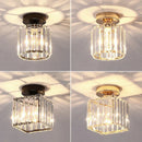 GobekUsa Crystal Ceiling Lights: Modern Living Room Bedroom Decorative Lamp with E27 Bulb Socket