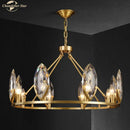 GobekUsa Crystal Chandelier LED Lighting Fixture for Luxurious Living Spaces
