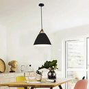 GobekUsa Industrial Black Metal Pendant Light Fixture for Kitchen Living Room