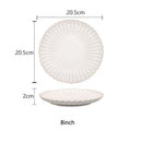 GobekUsa Ceramic White Glaze Dinnerware Set
