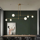 GobekUsa Gold Copper Glass Ball Chandelier Pendant for Dining Room & Kitchen
