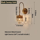 GobekUsa Crystal Wall Lamp: Luxury Lighting for Bedroom, Living Room, Hotel, Cafe, Lobby