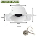 GobekUsa Adjustable Recessed LED Ceiling Downlight for GU10/MR16/MR11 Bulbs