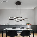 GobekUsa Gold LED Pendant Light Kitchen Dinning Room Music Lamp Shade, Lustres Luminaire Fixtures